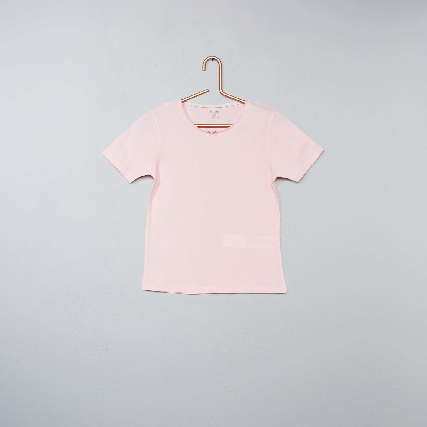 Juego de 3 camisetas lisas blanco/rosa