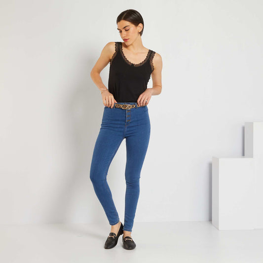 Jean skinny con efecto moldeador AZUL