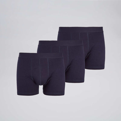 Pack de 3 boxers lisos AZUL
