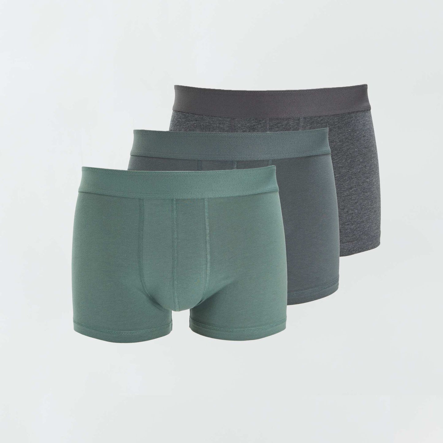 Pack de 3 boxers lisos VERDE