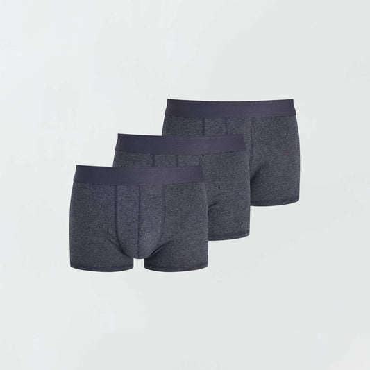 Pack de 3 boxers lisos GRIS