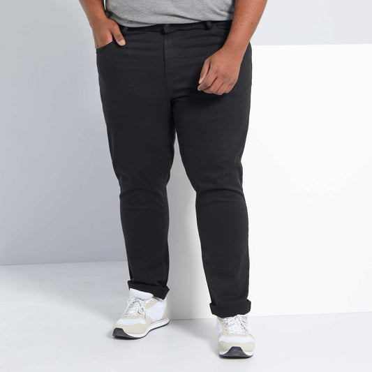 Pantalon slim L32 negro