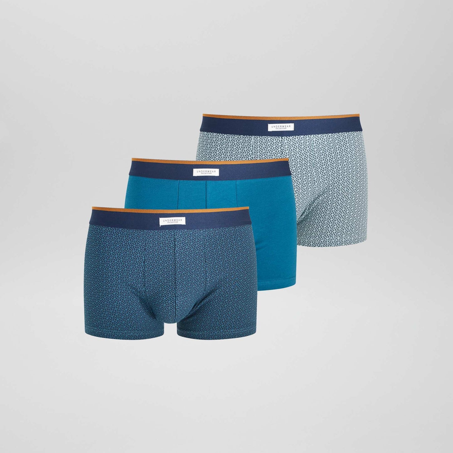 Pack de 3 boxers elásticos AZUL