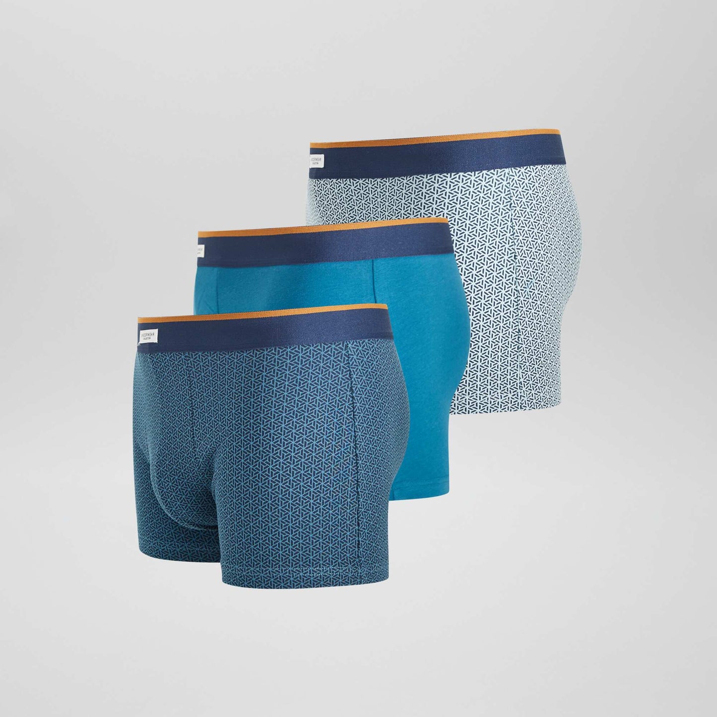 Pack de 3 boxers elásticos AZUL