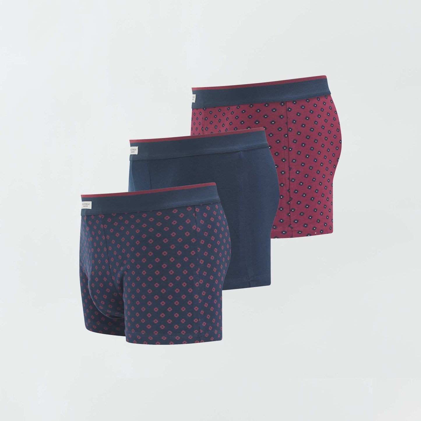 Pack de 3 boxers elásticos ROJO