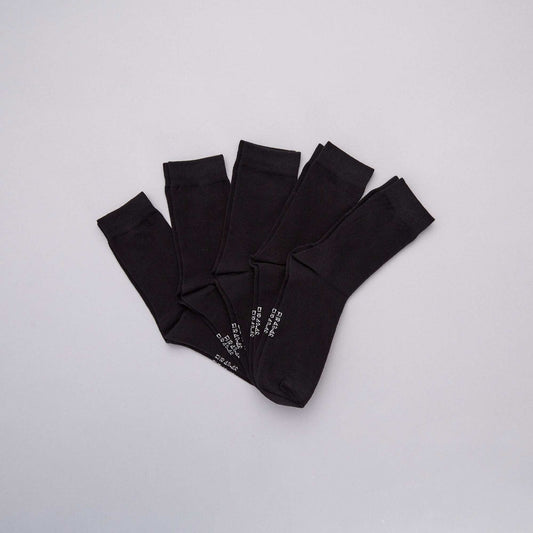 Pack de 5 pares de medias negro