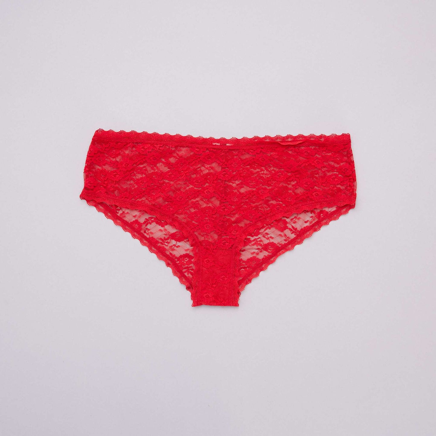 Pack de 3 culottes de encaje ROJO