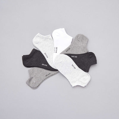Pack de 7 pares de medias invisibles gris