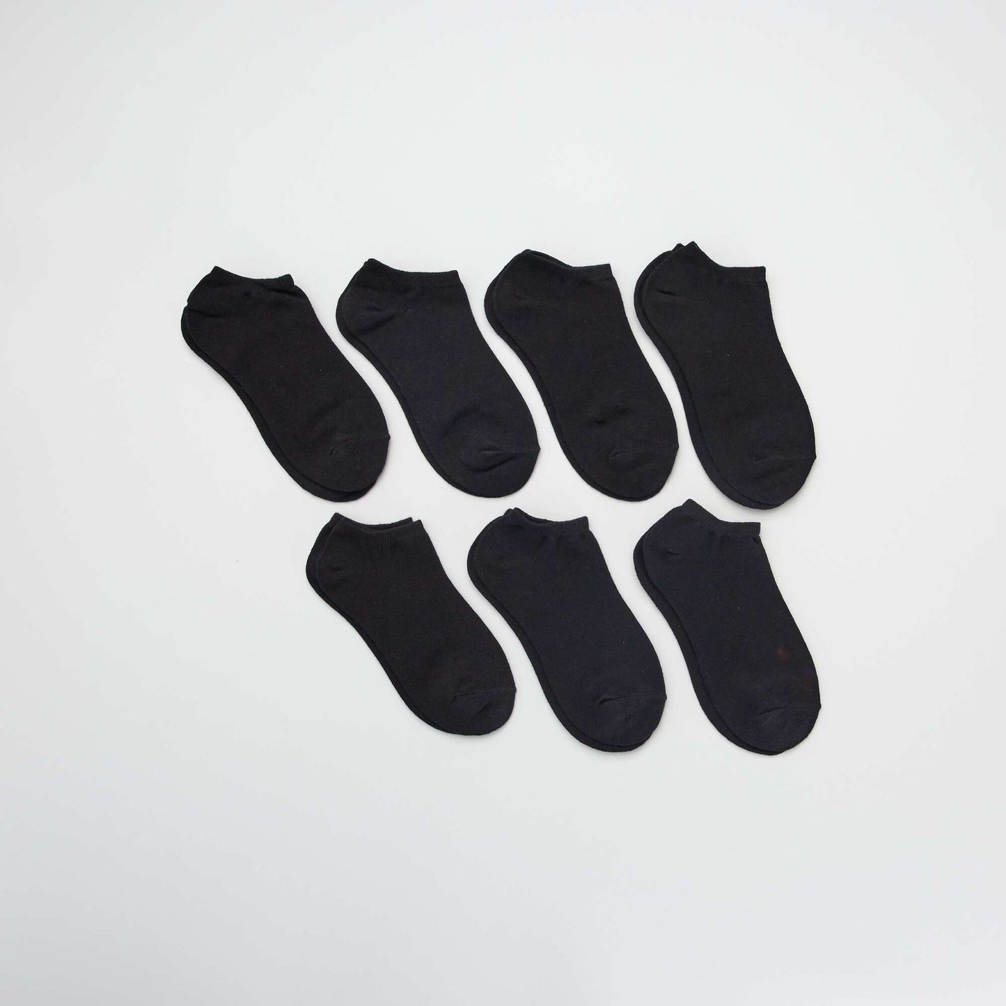 Pack de 7 pares de medias invisibles Negro