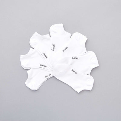 Pack de 7 pares de medias invisibles Blanco