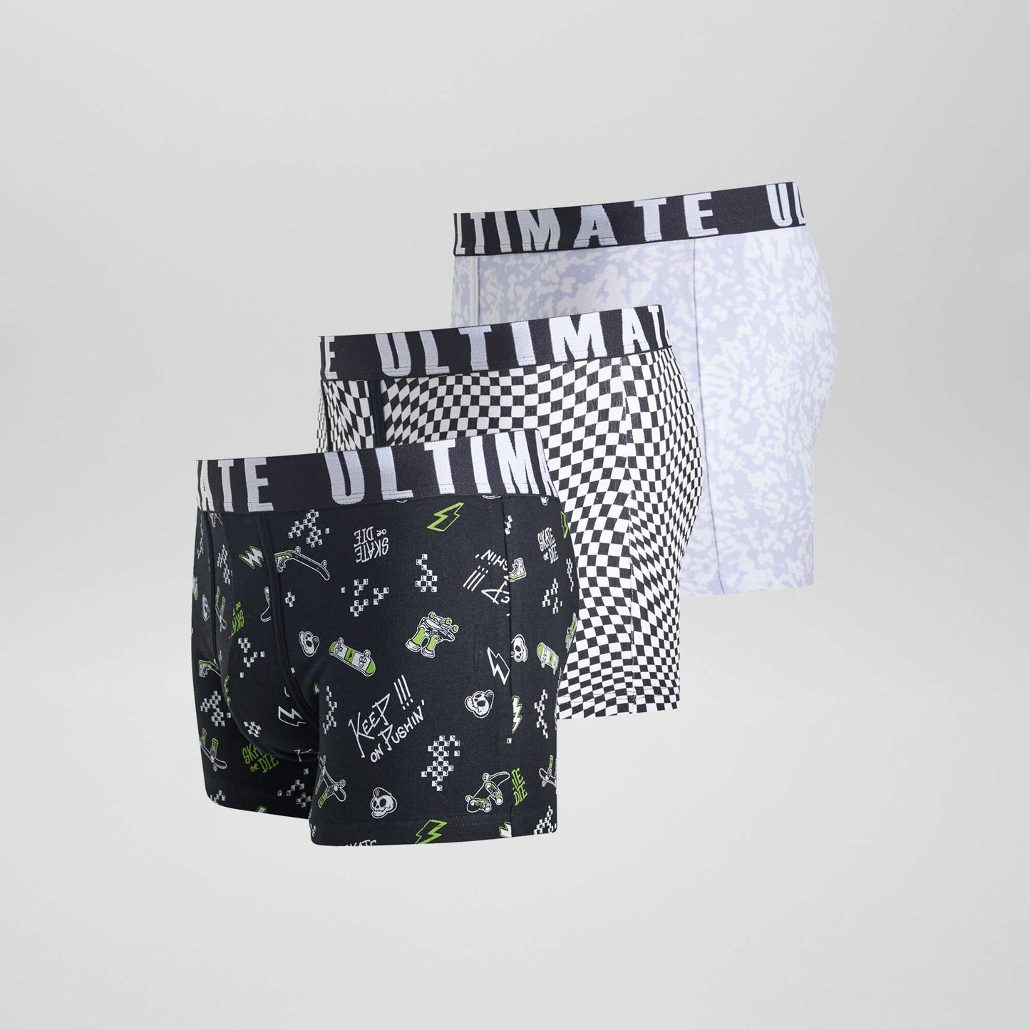 Pack de 3 boxers de fantasía PURPURA