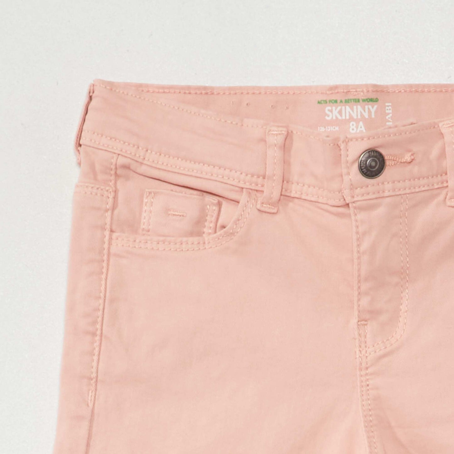 Pantalon skinny rosa