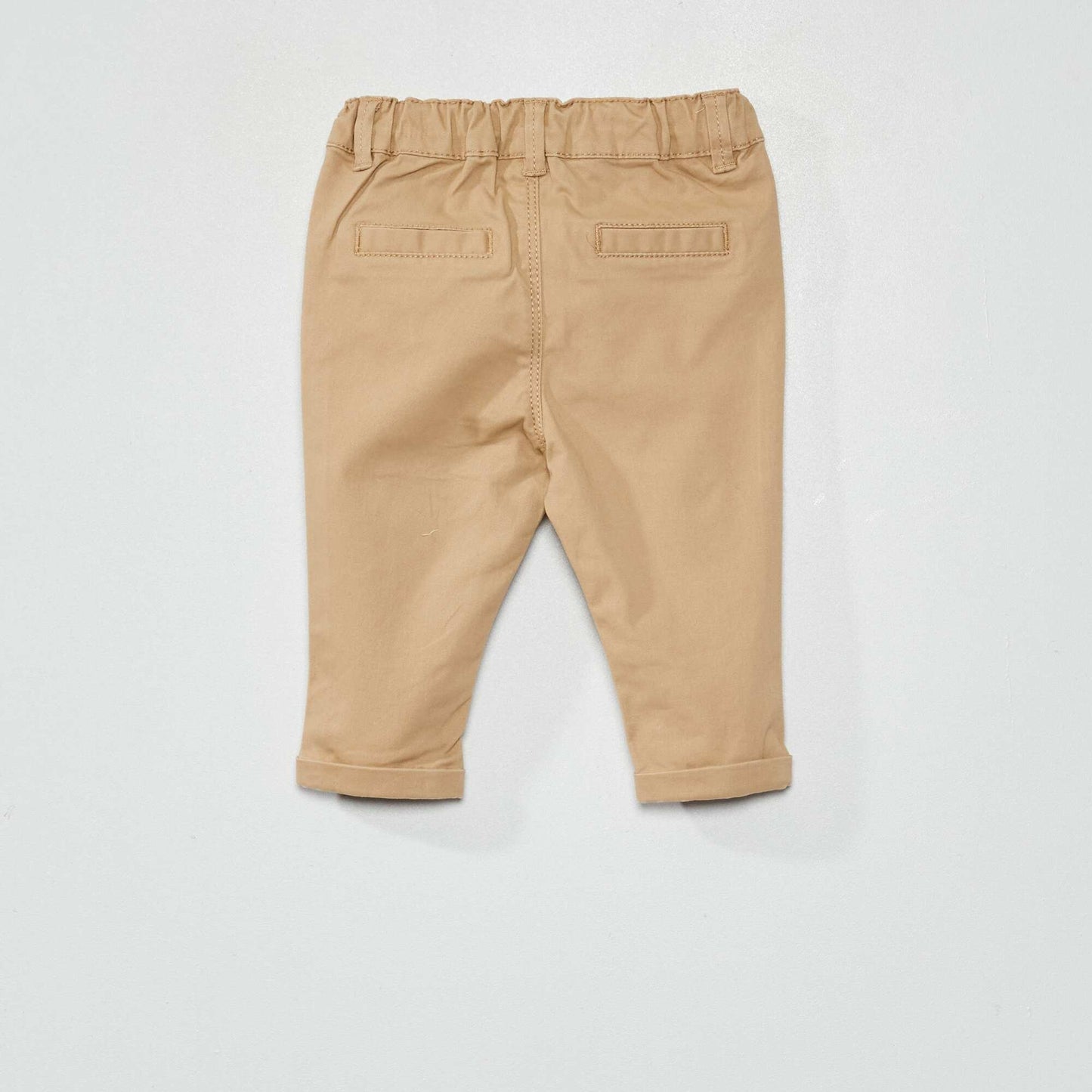 Pantalón chino liso BEIGE