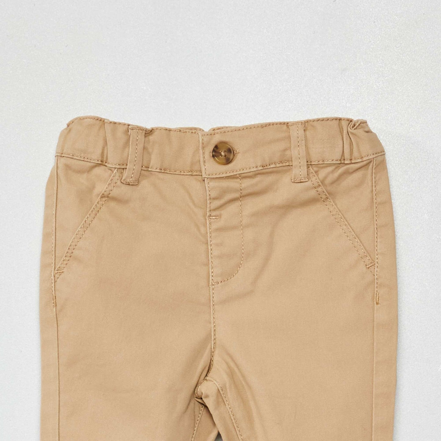 Pantalón chino liso BEIGE