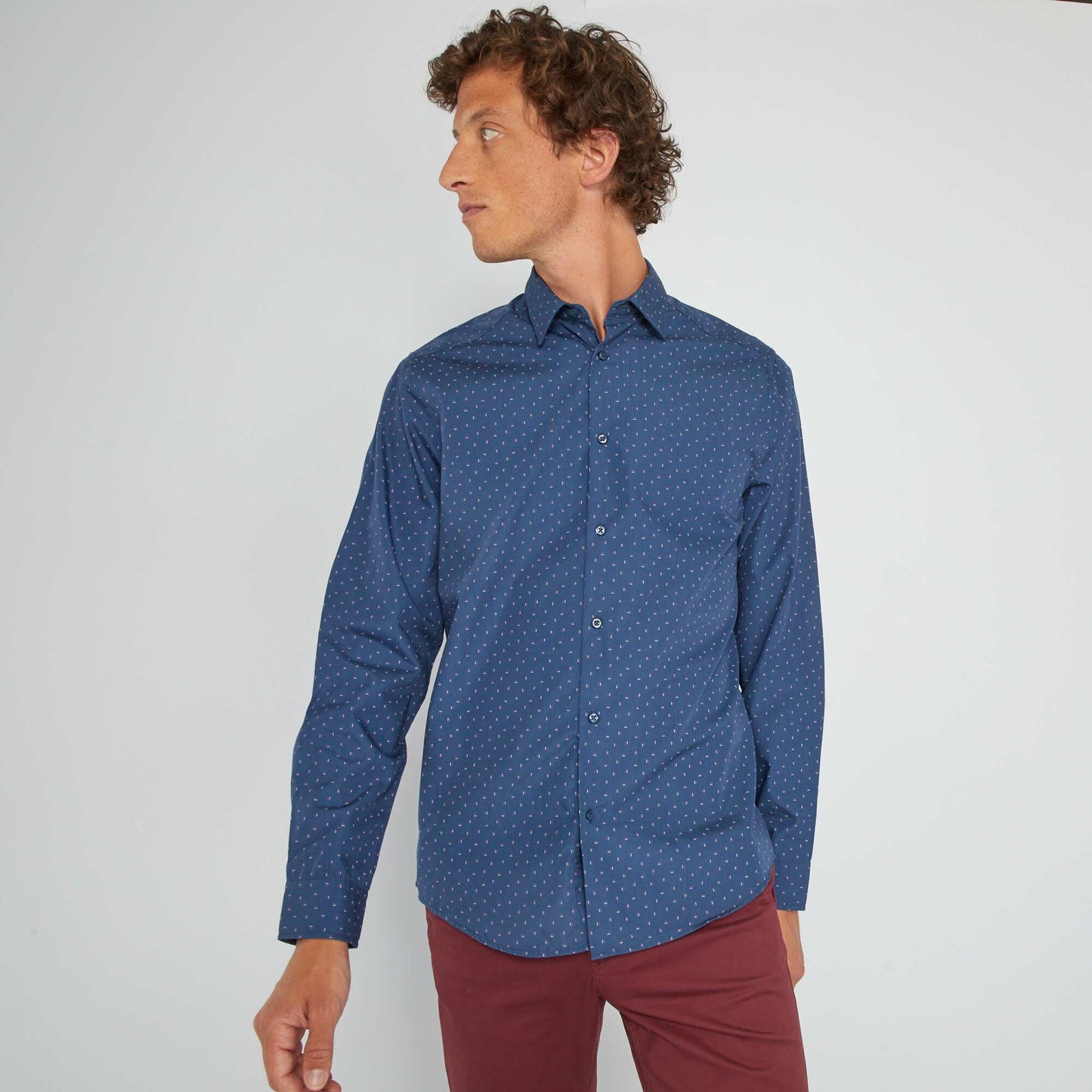 Camisa regular AZUL