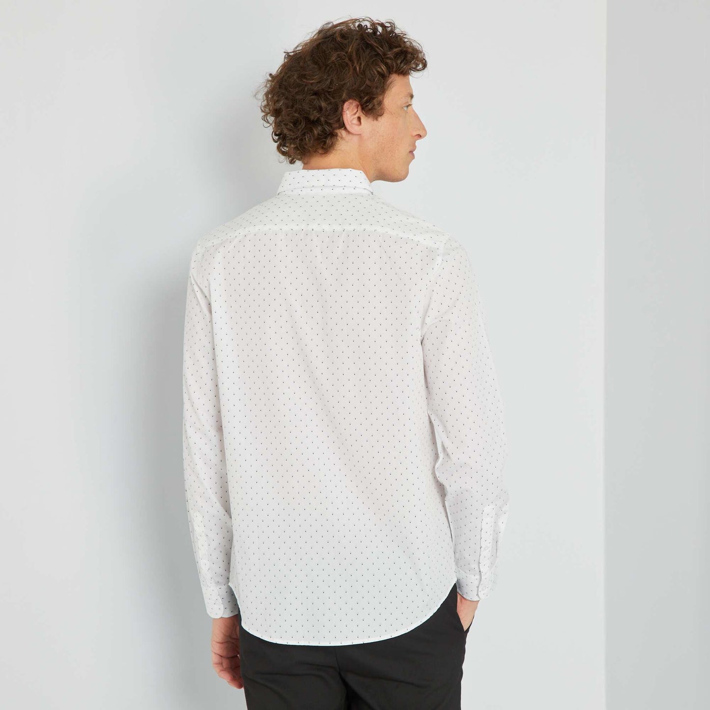 Camisa regular BLANCO