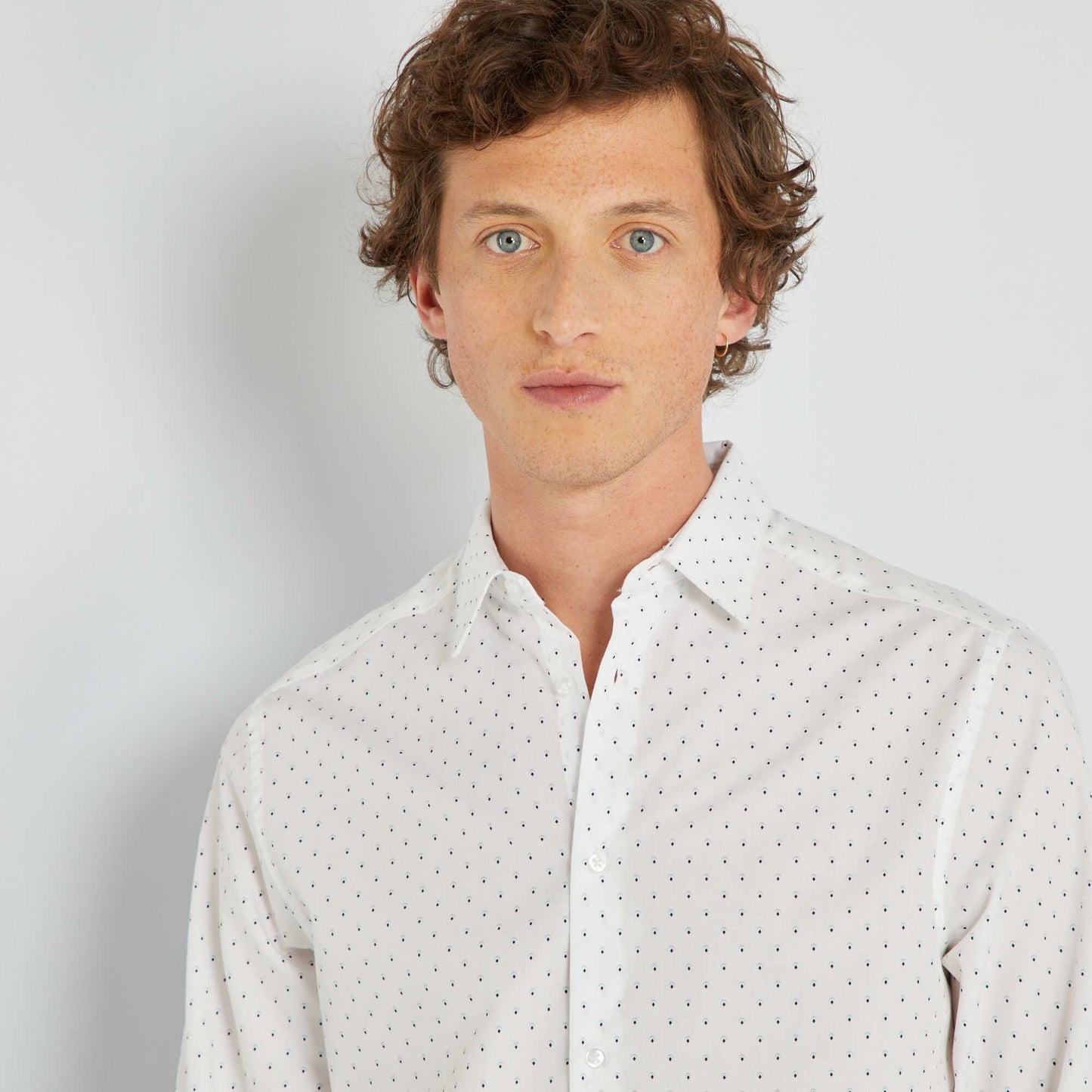 Camisa regular BLANCO