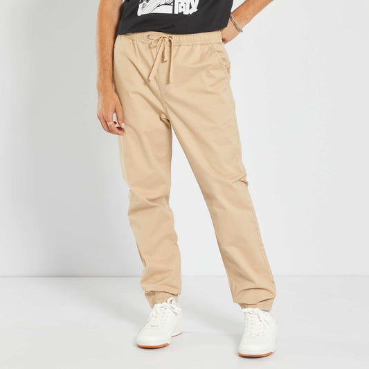 Pantalón tipo 'jogger' BEIGE