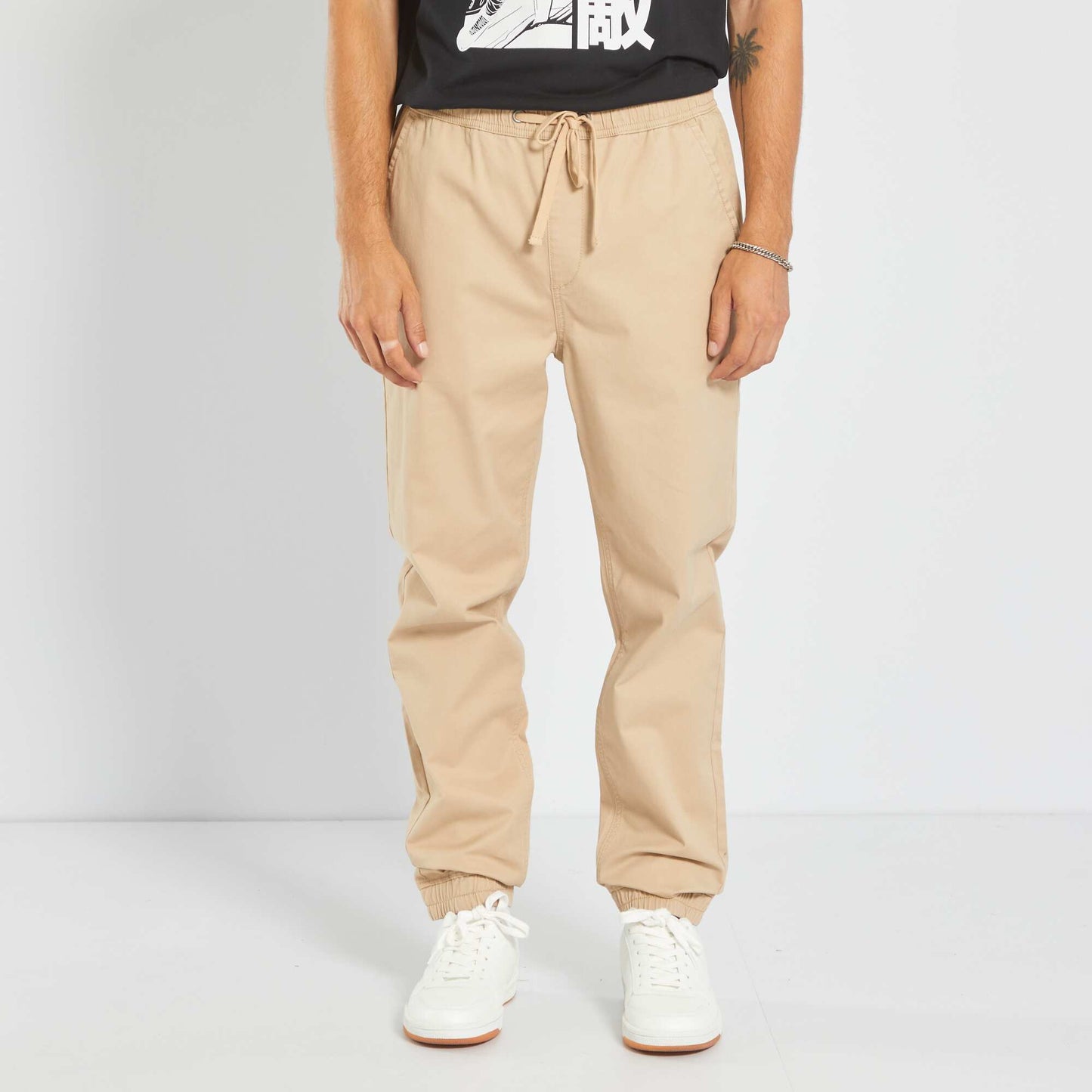 Pantalón tipo 'jogger' BEIGE