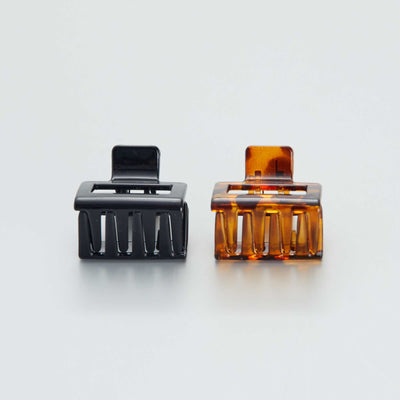 Lote 2 pinzas de púas cuadradas MARRON