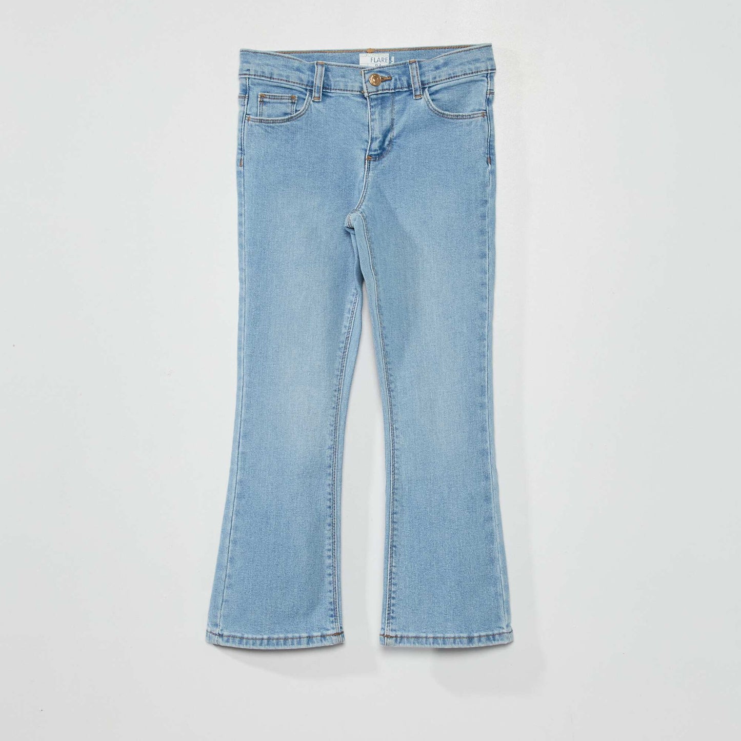 Pantalon jean flare elástico AZUL