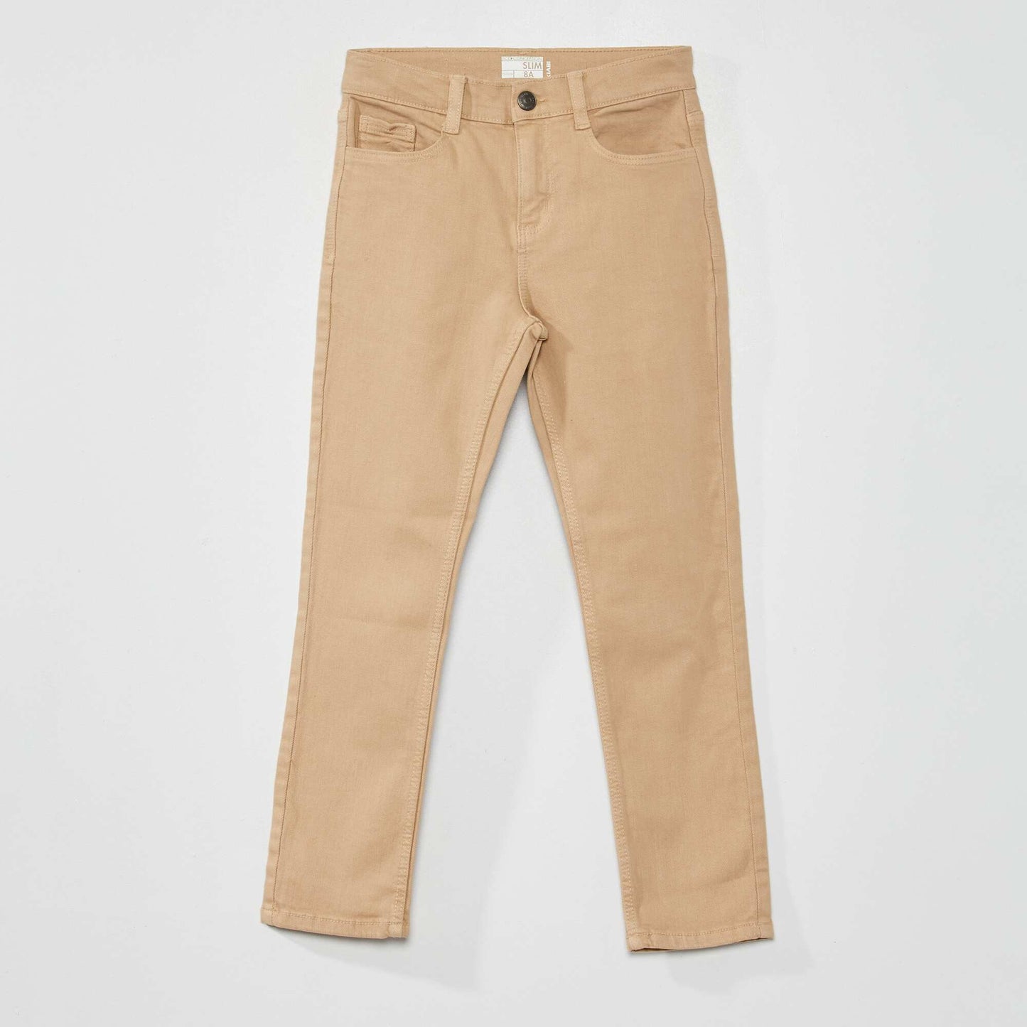 Jean slim con 5 bolsillos BEIGE