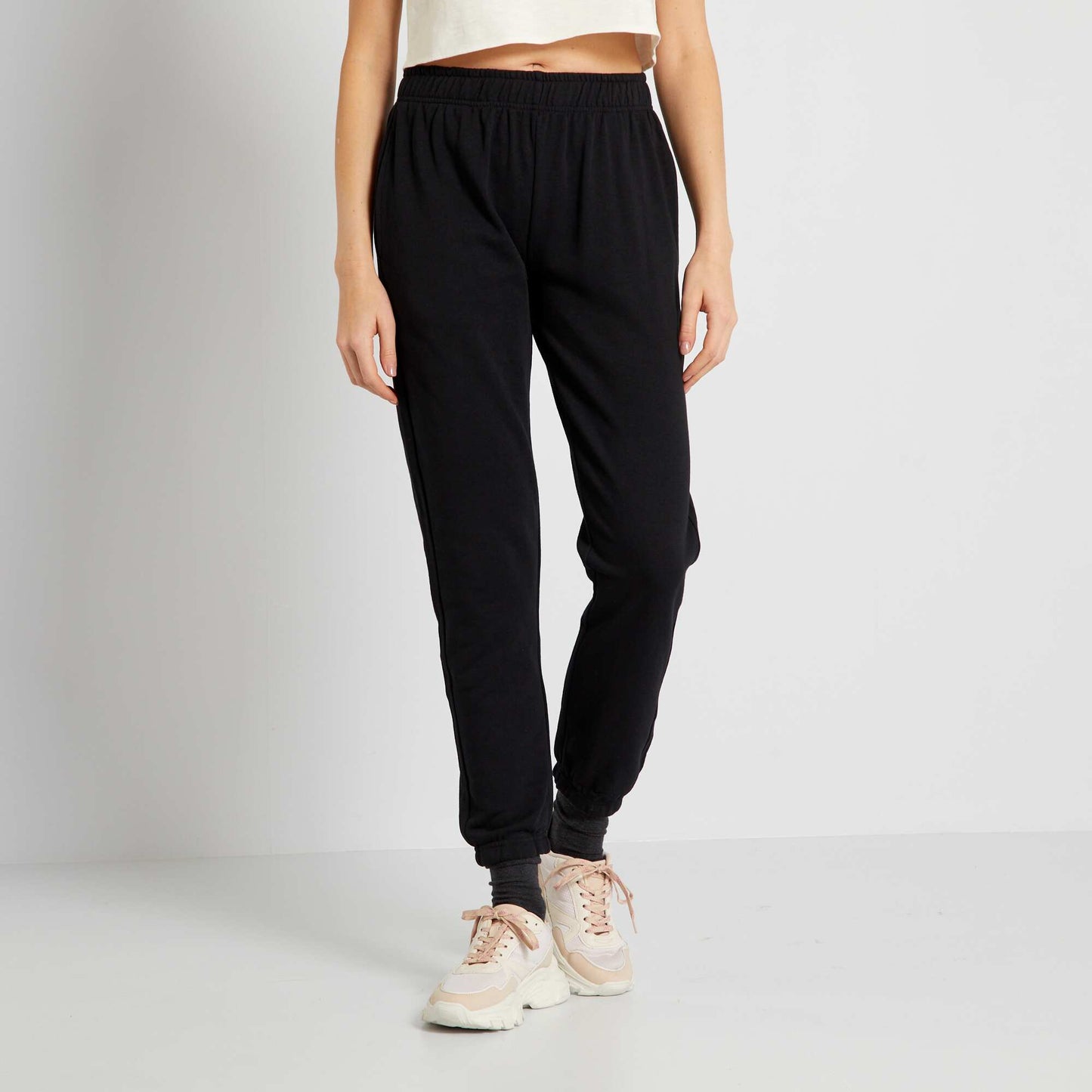 Pantalon de jogging de felpa negro