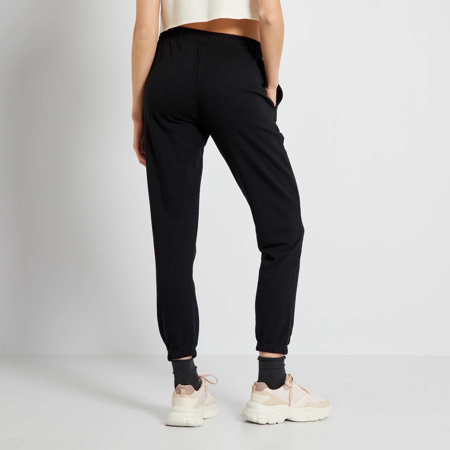 Pantalon de jogging de felpa negro