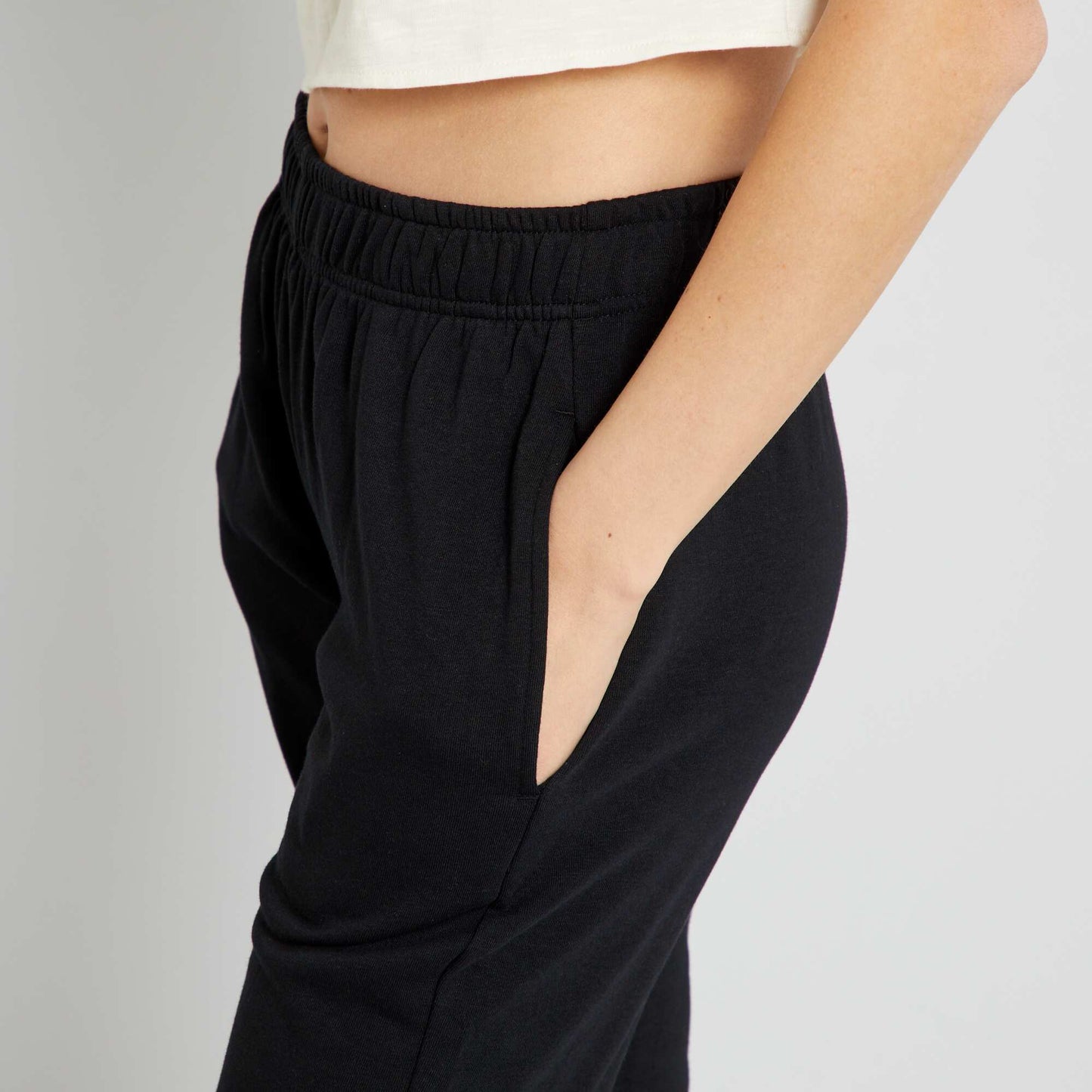 Pantalon de jogging de felpa negro