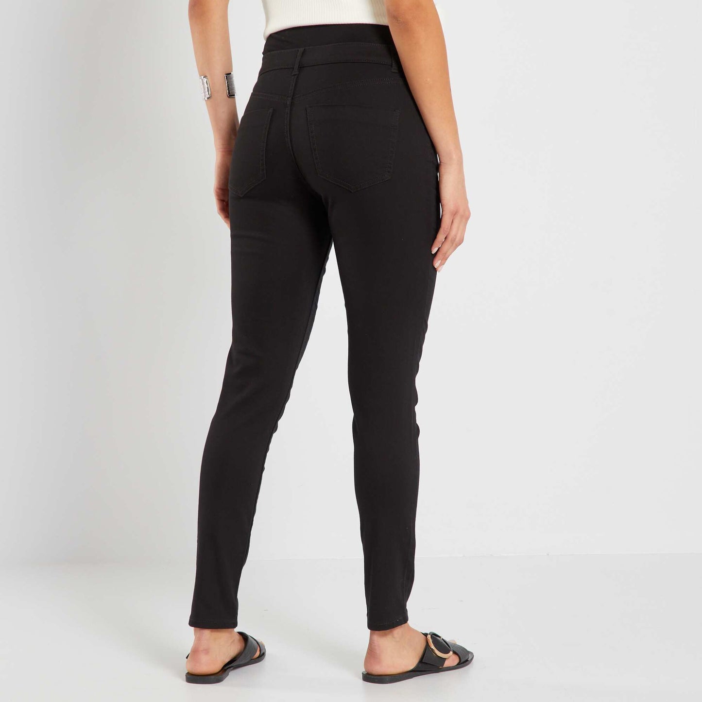 Pantalon de sarga maternidad negro