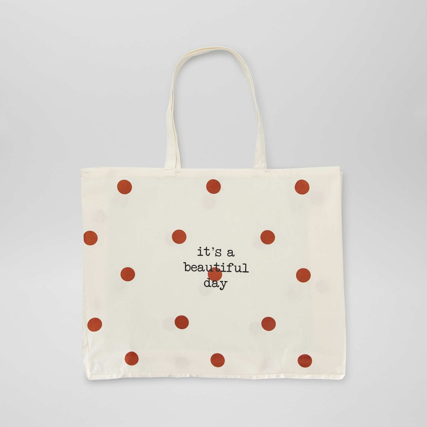 Tote-bag XXL de tela BEIGE