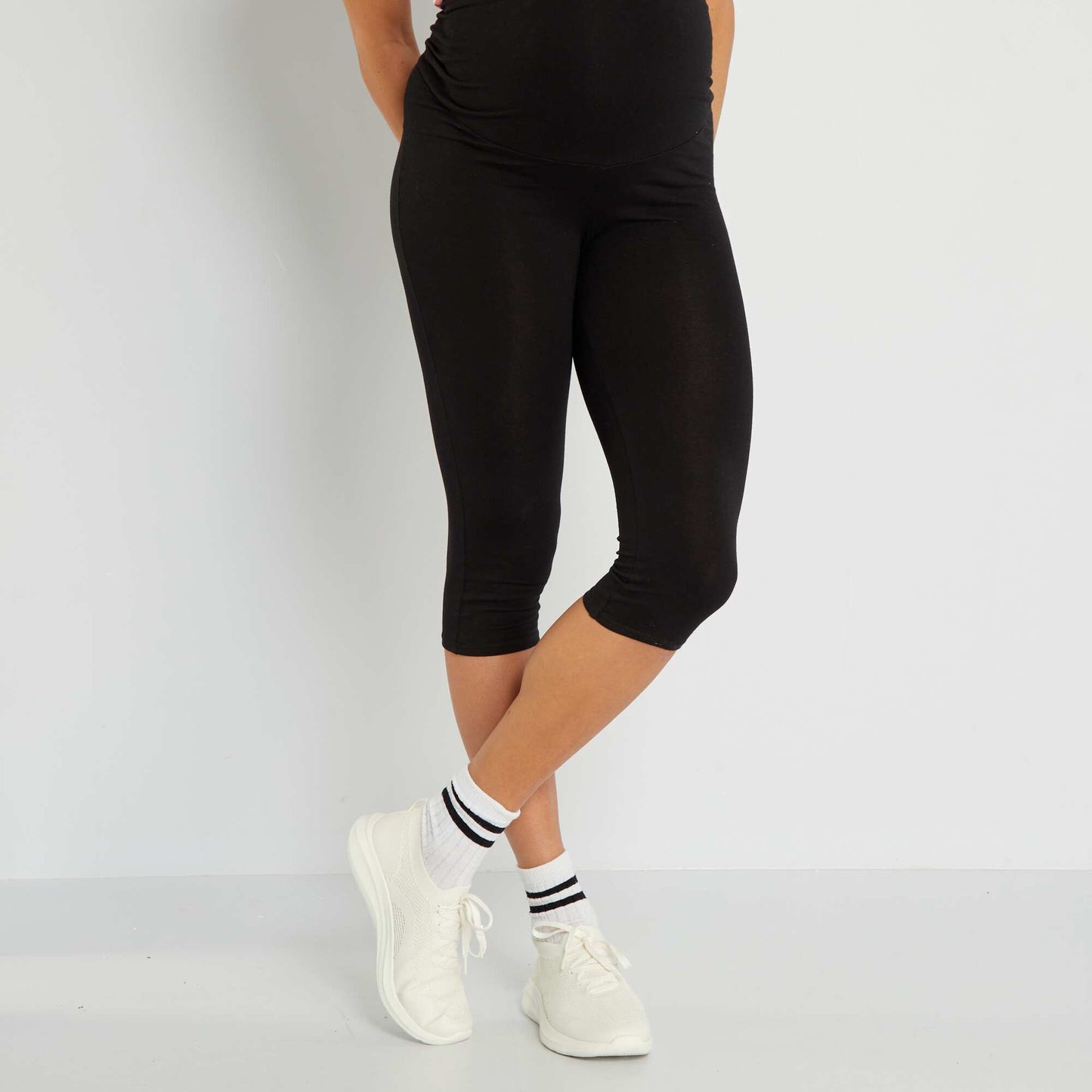 Legging con cintura el stica negro