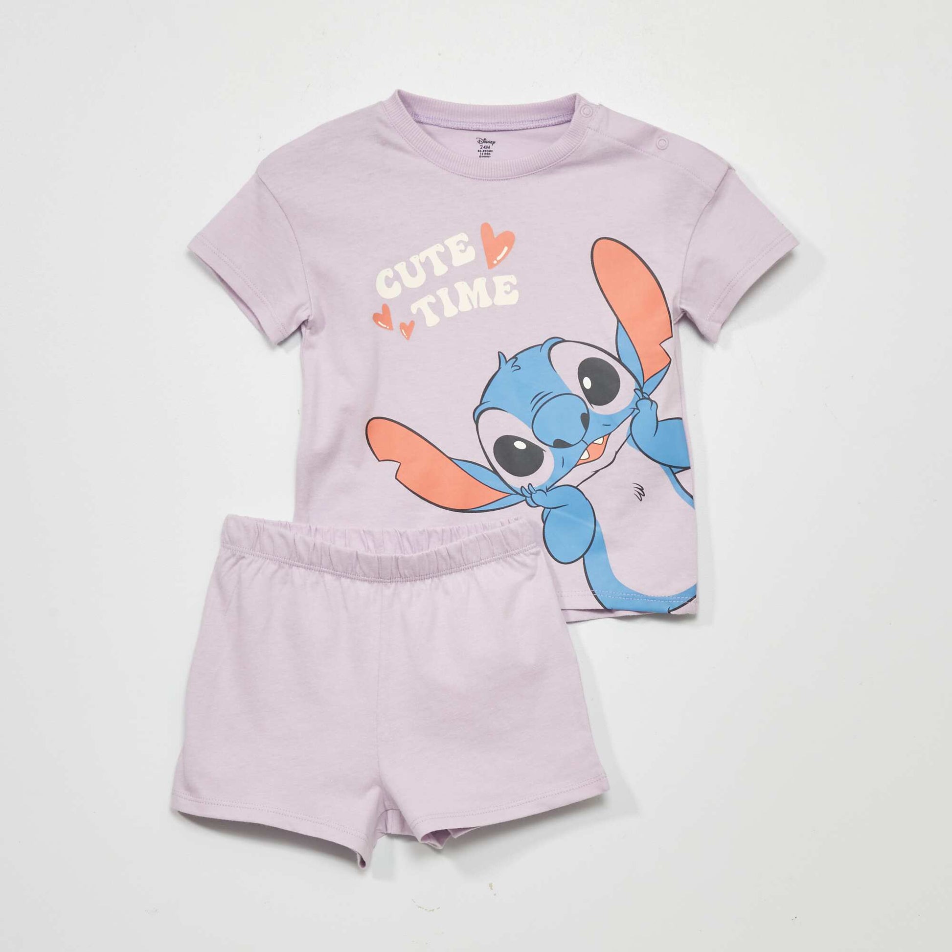 Pijama con camiseta + pantalón 'Stitch' - 2 piezas