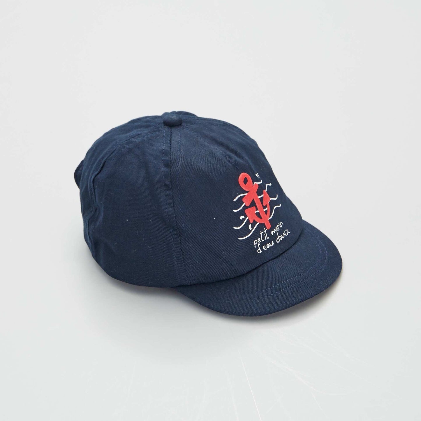 Gorra tipo baseball estampada de sarga de algodón AZUL