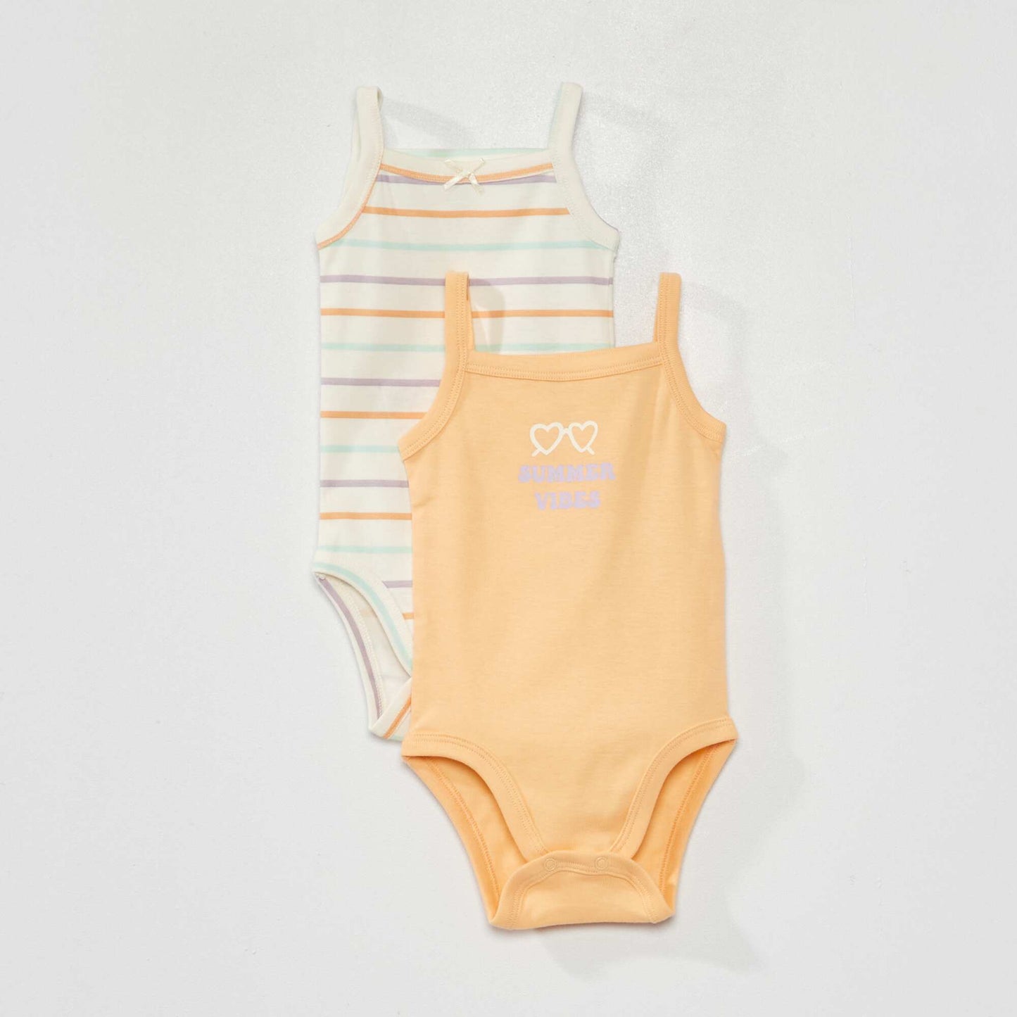 Pack de 2 bodies 'summer' BLANCO