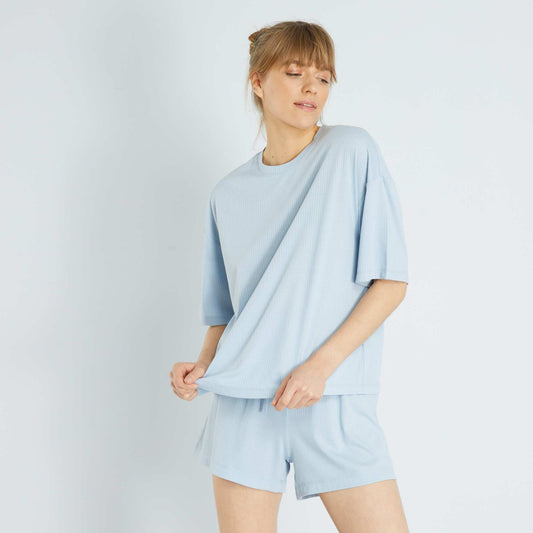 Conjunto de pijama corto - 2 piezas AZUL