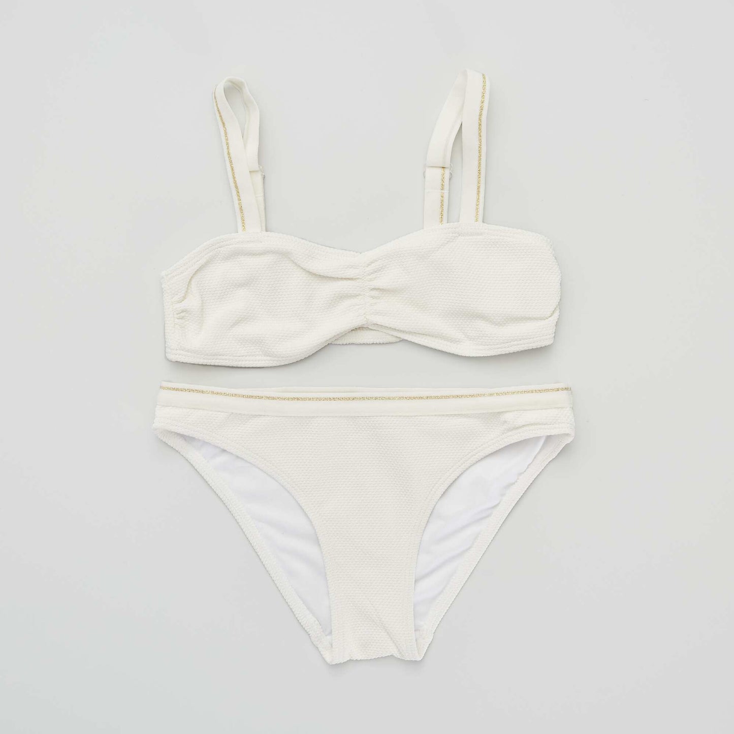 Bikini de panal de abeja BLANCO