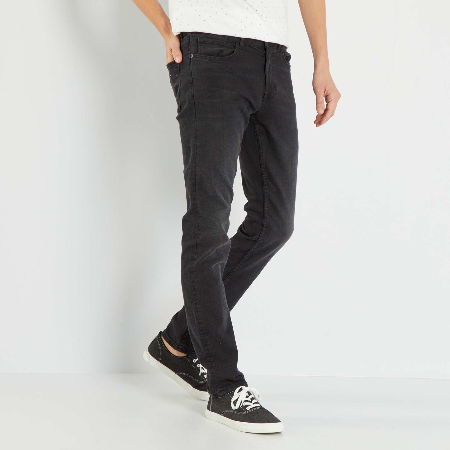 Jean slim elástico L34 GRIS